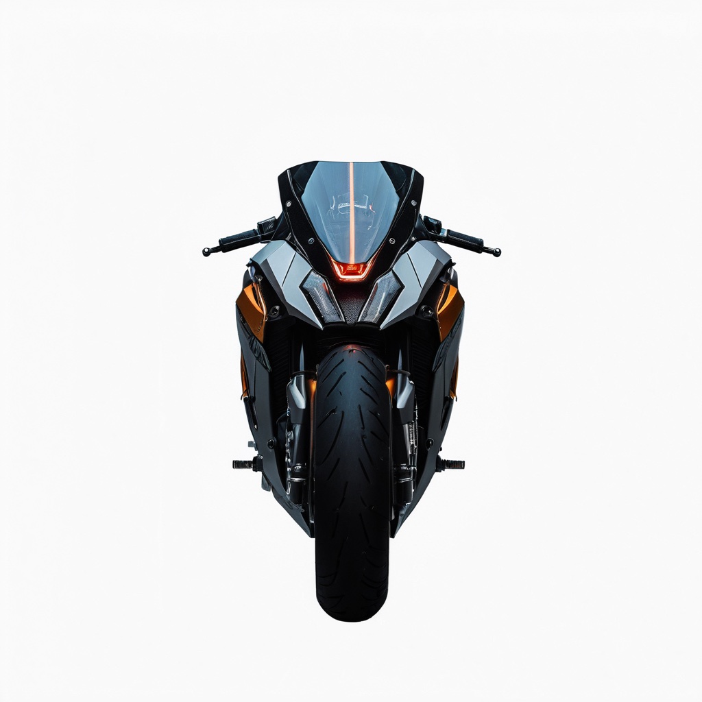 Cyber Berry Blue — MOTORCYCLE · THREE-QUARTER