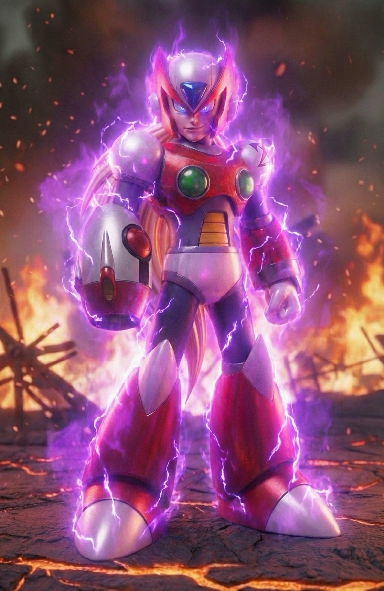 Zero Virus — transformed state, purple energy