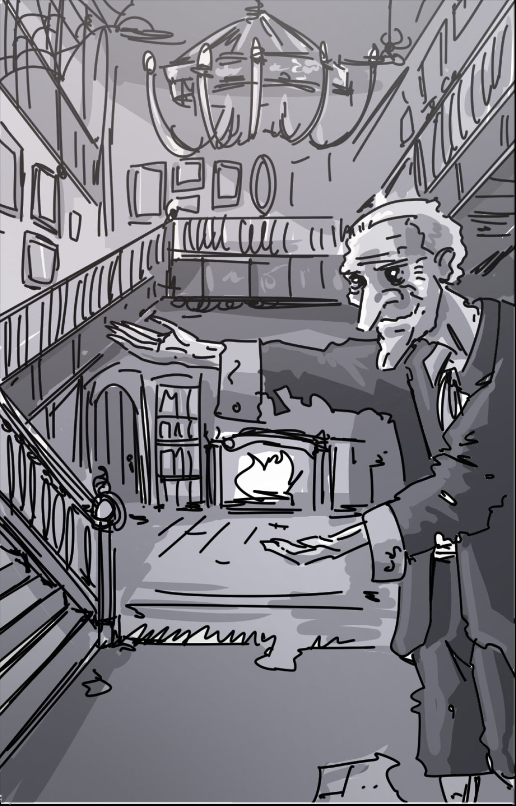 Scene 02 storyboard — Lobby