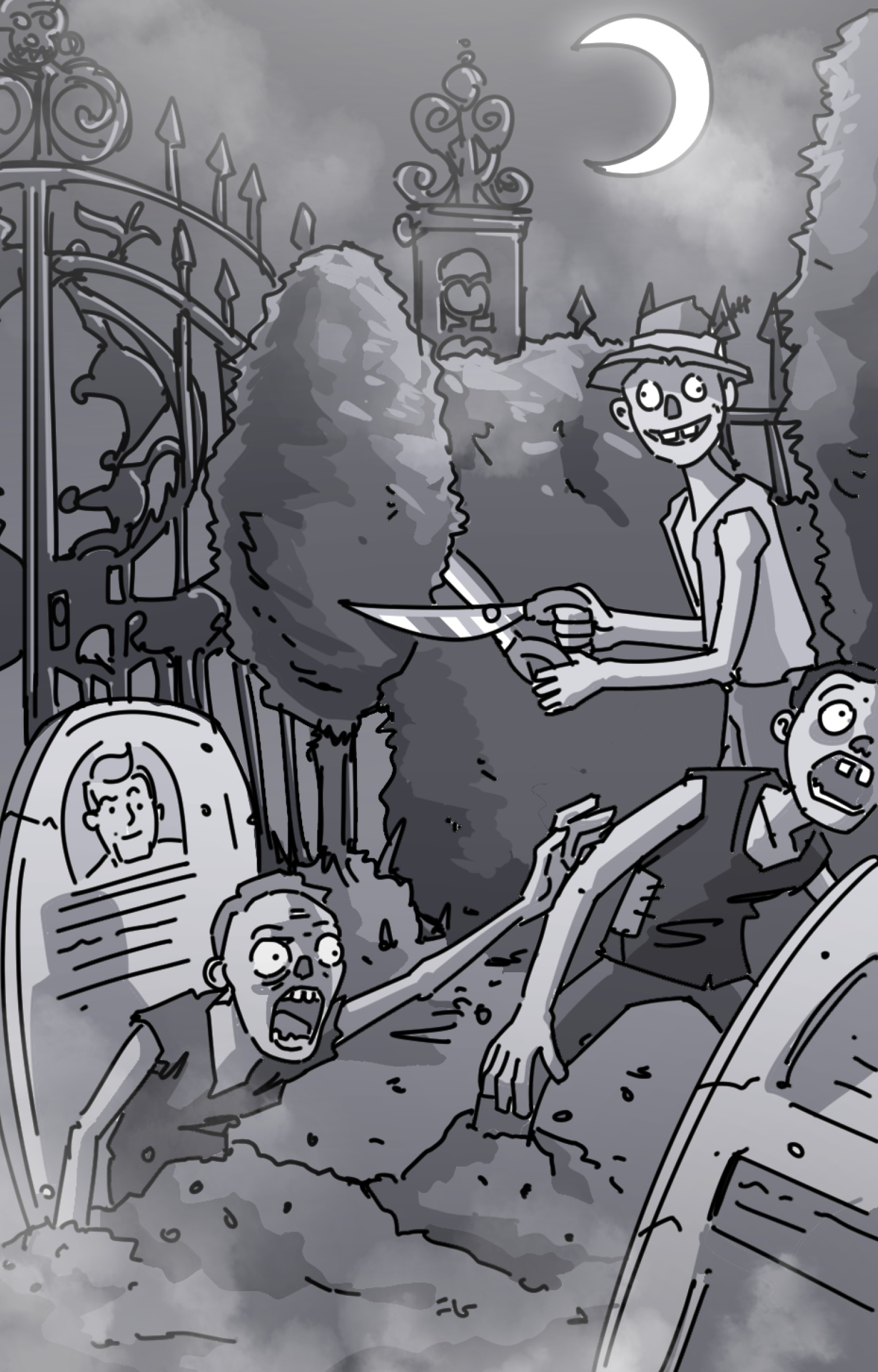 Scene 04 storyboard — Zombies