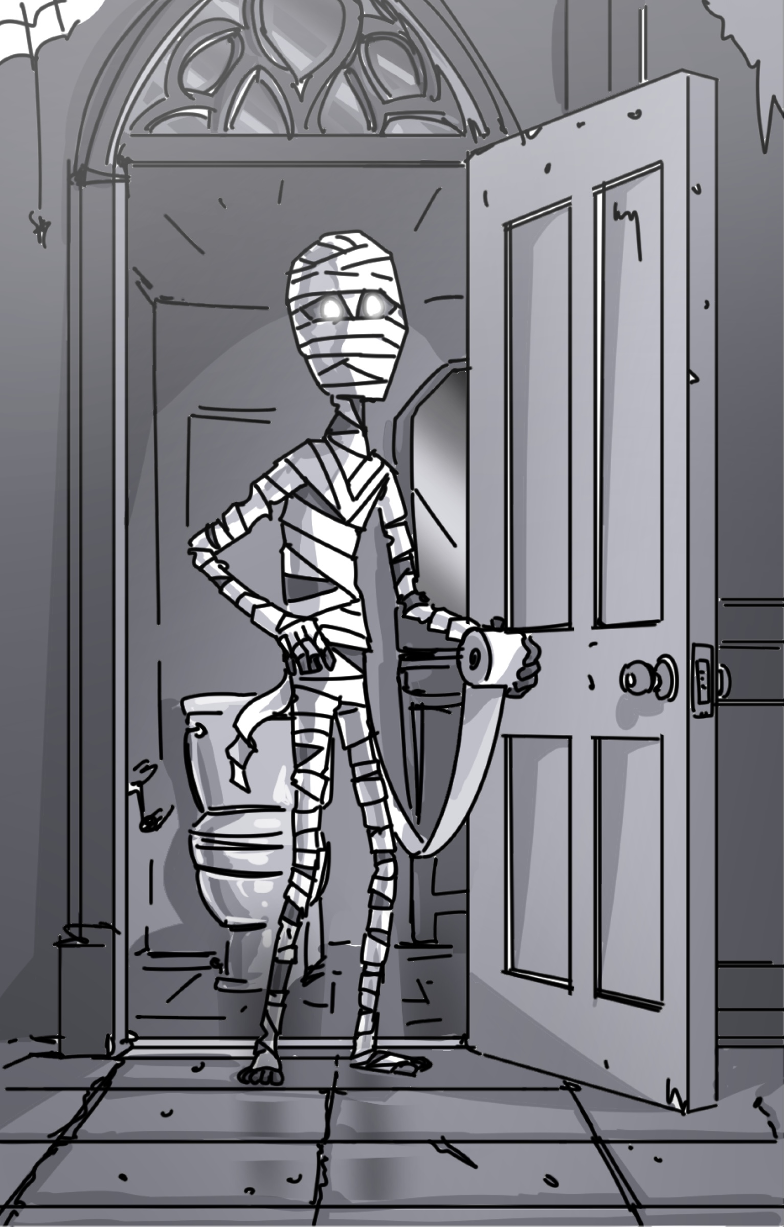 Scene 07 storyboard — Mummy