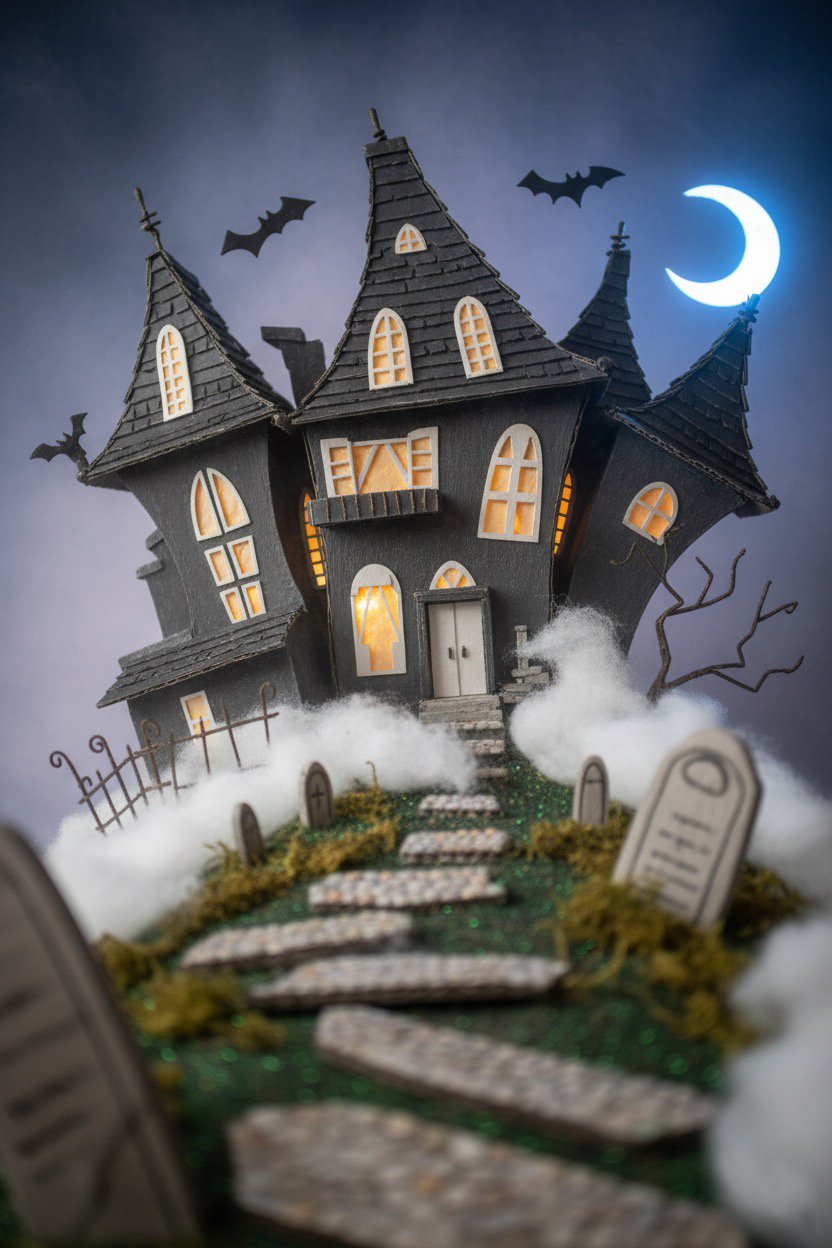 Scene 01 finished frame — Haunted House